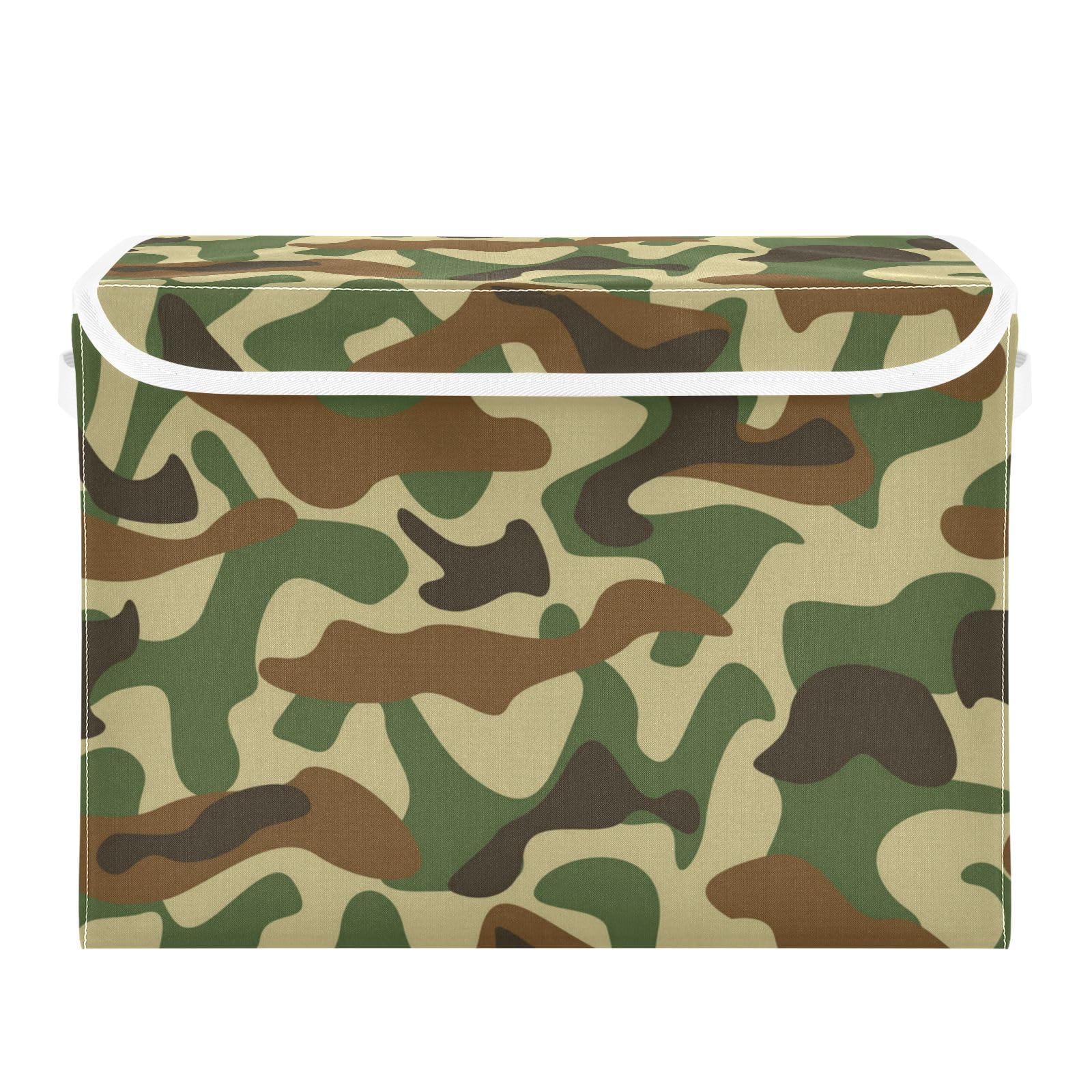 Amazon｜収納ボックス 折り畳み式 迷彩柄 収納ケース ふた付き